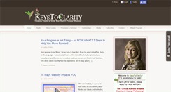 Desktop Screenshot of keystoclarity.com