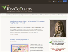 Tablet Screenshot of keystoclarity.com